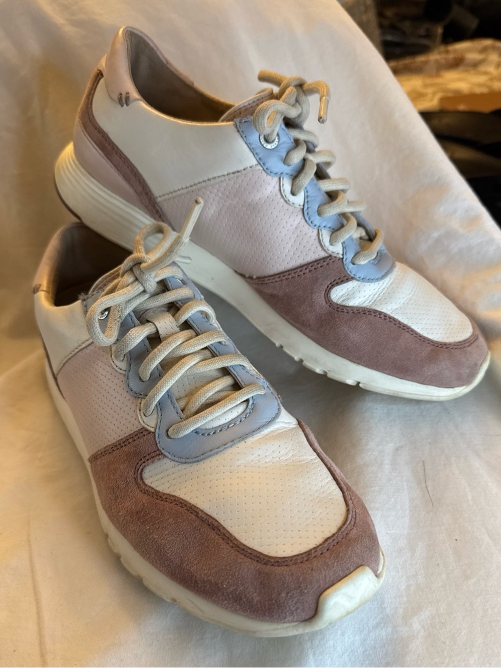 Cole Haan Womens Tennis Shoes Sneakers Grand OS Size 9B  W17339 Pink Mauve Blue